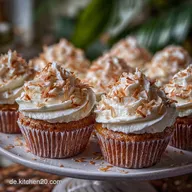 Rohe Kokosnuss Cupcakes Vegan Glutenfrei
