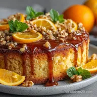 Russische OrangenWalnussTeekuchen Saftiger R&uuml;hrkuchen mit SirupGlasur