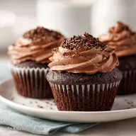 Schoko Cupcakes mit Frischk&auml;se-Topping, f&uuml;r 12