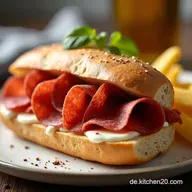 Bistro Baguette Rezept Salami Knuspriger Genuss wie im Urlaub