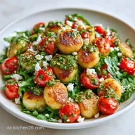 Schneller Gnocchi Salat mit Feta