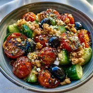 Schneller Grillsalat mit Feta in 15 Min