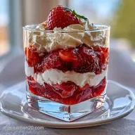 Schnelles Erdbeer Dessert im Glas: Quark