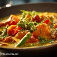 Cremiges S&uuml;&szlig;kartoffel Curry mit Kokosmilch Schnell einfach