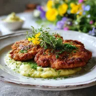 Schnitzel Els&auml;sser Art mit Selleriep&uuml;ree in 30 Min | Keto Low Carb Rezept