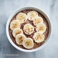 Schoko-Bananen Overnight Oats in 5 Min