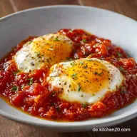 Shakshuka Pfanne Rezept f&uuml;r 2 Personen