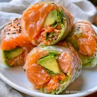 Sommerrollen mit Lachs in 30 Minuten