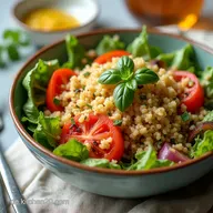 Einfacher Quinoa Salat SonnenscheinBowl Rezept einfache