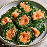 Spinat-Lachs-Rollen mit Parmesan