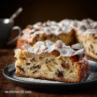 Stollenkuchen vom Blech mit Marzipan: Omas Saftiger Blech-Stollen