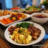 Sylvester Buffet: Teriyaki, Lachs & Kartoffeln