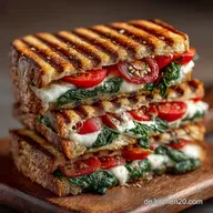 Das ultimative TomateMozzarellaSpinatPanini Rezept 17 Minuten Grillgl&uuml;ck