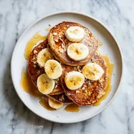 Bananen-Haferflocken-Pfannkuchen Vegan in 25 Min.