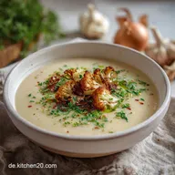 Creamy Vegan Cauliflower Soup for 4