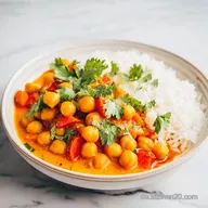 Kichererbsen Curry mit Kokosmilch: Cremig und in 25 Minuten bereit