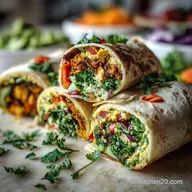 Vegetarische Wraps in 20 Minuten: Knackig & Cremig