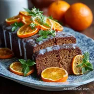 Wintersonnenwende Kuchen Saftiger Lebkuchen mit BlutorangenGlasur