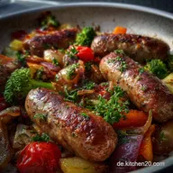 Schnelle WurstGemsePfanne fr ein Low Carb: Blitzschnell