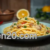 Leckere Garnelen Rezepte: Zitronen-Knoblauch-Garnelen mit Spaghetti
