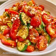 Zucchini Pfanne mit Feta
