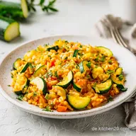 Zucchini Reis Pfanne: Mediterrane Pfanne in 30 Minuten