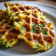 Zucchiniwaffeln mit Cheddar ganz einfach: Herzhafte Waffeln