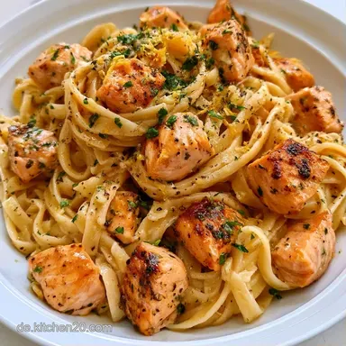 30MinutenPasta mit Lachs f&uuml;r 4 Personen Rezeptkarte