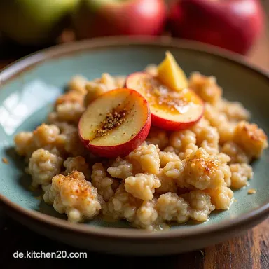 ApfelZimt Baked Oatmeal himmlisches Frühstück Der OfenTraum zum Meal Prep Rezeptkarte