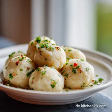 Kartoffelkl&ouml;&szlig;e Rezept f&uuml;r 4 Portionen Rezeptkarte