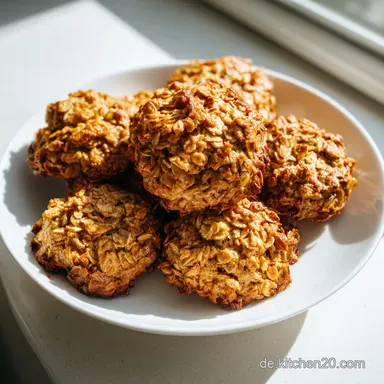 Bananen-Haferflocken-Kekse in 15 Minuten: Knusprig und Gesund Rezeptkarte
