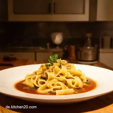 Bandnudeln mit WaldpilzSauce Omas Geheimrezept neu entdeckt Rezeptkarte