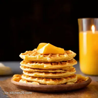 Belgische Waffeln Waffelteig Rezept Omas luftige HefeWaffeln Rezeptkarte