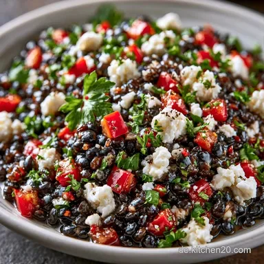 Linsensalat mit Feta f&uuml;r 4 Personen Rezeptkarte