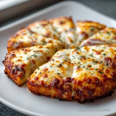 Welcher K&auml;se auf Pizza? F&auml;denziehend in 18 Min. Rezeptkarte