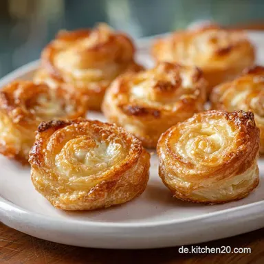 Blaetterteig Camembert Haeppchen mit Preiselbeeren in 25 Minuten Rezeptkarte