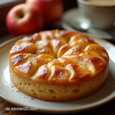 Schneller Apfelkuchen mit Streuseln Mein Blitzrezept f&uuml;r Kaffeeklatsch Rezeptkarte