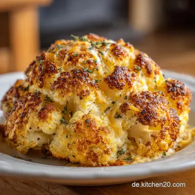 Blumenkohl Rezept Hauptgericht mit K&auml;se in 45 Min. Rezeptkarte