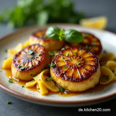 Vegan Blumenkohlsteak mit Pfefferrahmsauce Kross gebraten cremig
