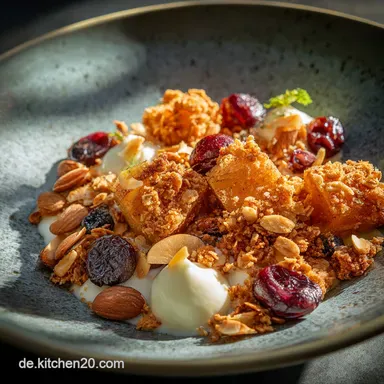 BratapfelVanilleGranola Der knusprige Wintertraum f&uuml;r dein Fr&uuml;hst&uuml;ck Rezeptkarte