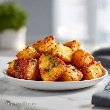 Bratkartoffeln in der Hei&szlig;luftfritteuse: Kross in 50 Minuten Rezeptkarte