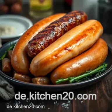 Bratwurst ohne Darm &ndash; Saftig und W&uuml;rzig f&uuml;r Grillabende Rezeptkarte