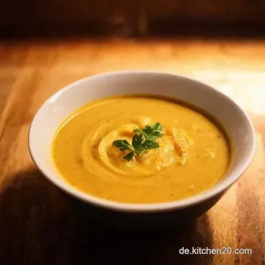 Omas Geheimnis Brokkolicremesuppe mit Kartoffeln so cremig Rezeptkarte