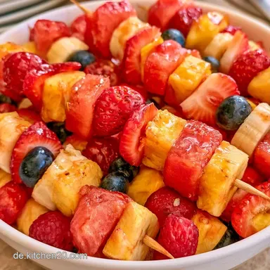 Obstspie&szlig;e Schnelles Fingerfood Make-Ahead Rezeptkarte