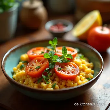 Bunter OfenCouscousBowl Soulfood mit R&ouml;staroma Rezeptkarte
