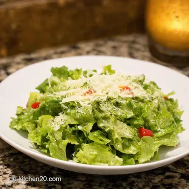 Caesar Salat Blitz Leckeres Rezept f&uuml;r Genie&szlig;er Rezeptkarte