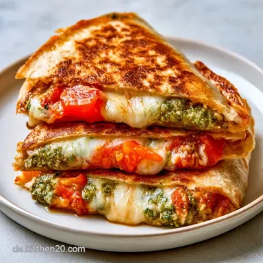 Caprese Quesadilla in 18 Minuten Rezeptkarte