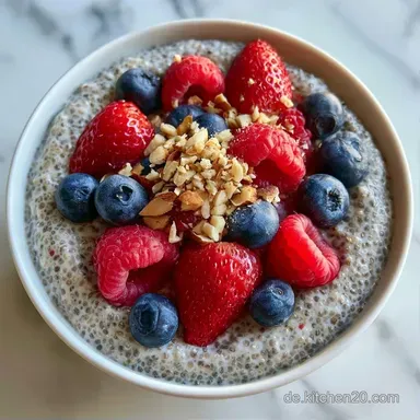 ChiaPudding To Go mit Milch Rezeptkarte