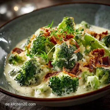 Brokkoli und K&auml;se Low Carb Der cremige FeierabendAuflauf 30 Min Rezeptkarte