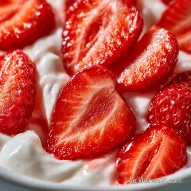 Erdbeerquark in 30 Minuten Rezeptkarte
